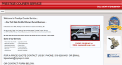 Desktop Screenshot of prestigecourierservice.com